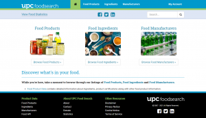 UPC Food Search